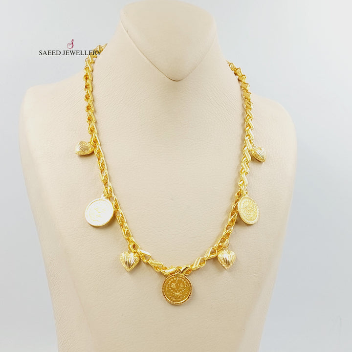 21K عقد قشرة رشادي-مجوهرات الشيخ سعيد-Saeed Jewelry 