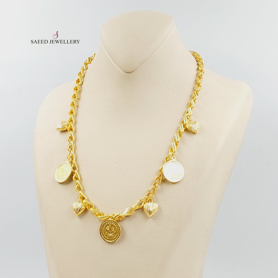 21K عقد قشرة رشادي-مجوهرات الشيخ سعيد-Saeed Jewelry 