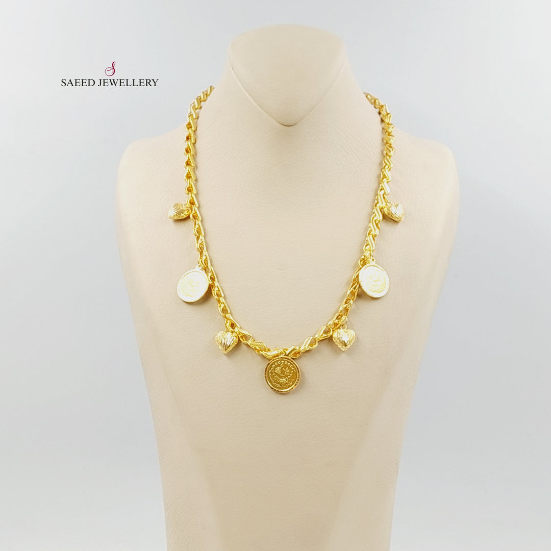 21K عقد قشرة رشادي-مجوهرات الشيخ سعيد-Saeed Jewelry 