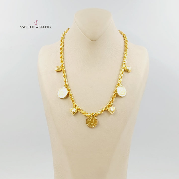 21K عقد قشرة رشادي-مجوهرات الشيخ سعيد-Saeed Jewelry 