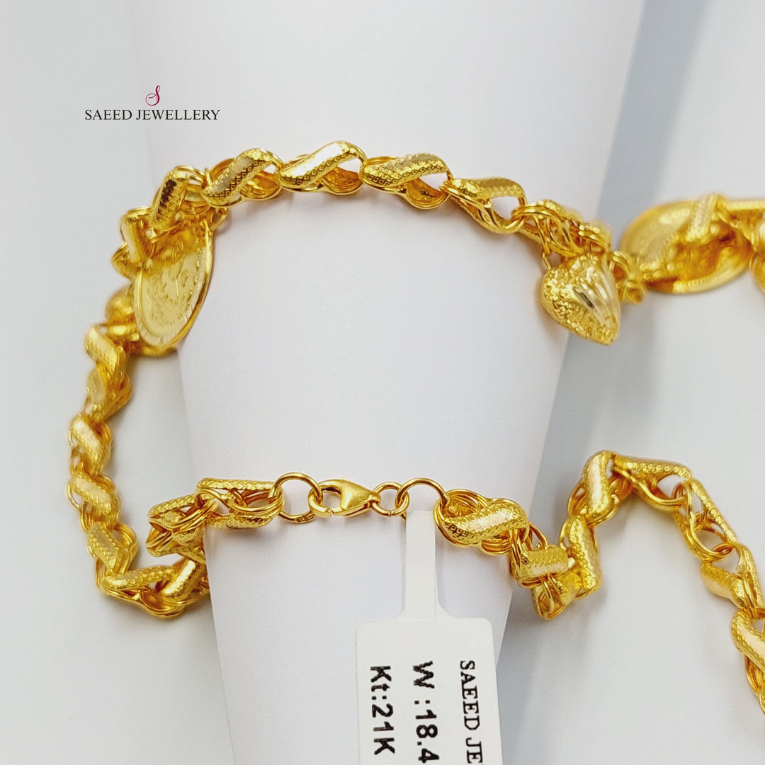 21K عقد قشرة رشادي-مجوهرات الشيخ سعيد-Saeed Jewelry 