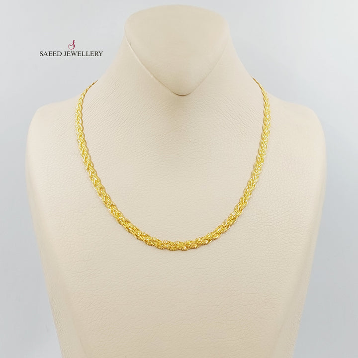 21K Gold 5.5mm Fancy Necklace by Saeed Jewelry - Image 1