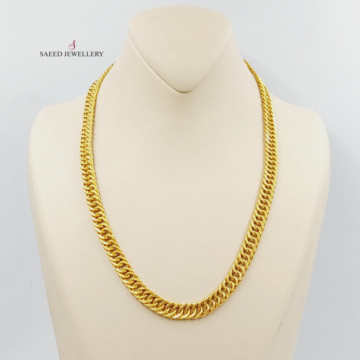 21K Gold 8mm Cuban Links Necklace by Saeed Jewelry - Image 1