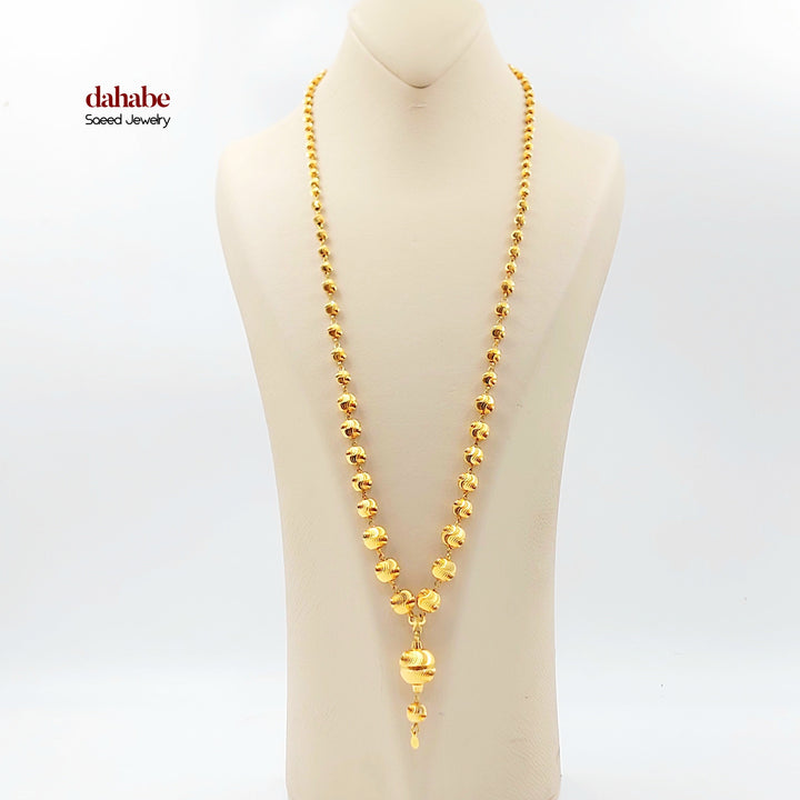 21K عقد مسبحة-مجوهرات الشيخ سعيد-Saeed Jewelry 
