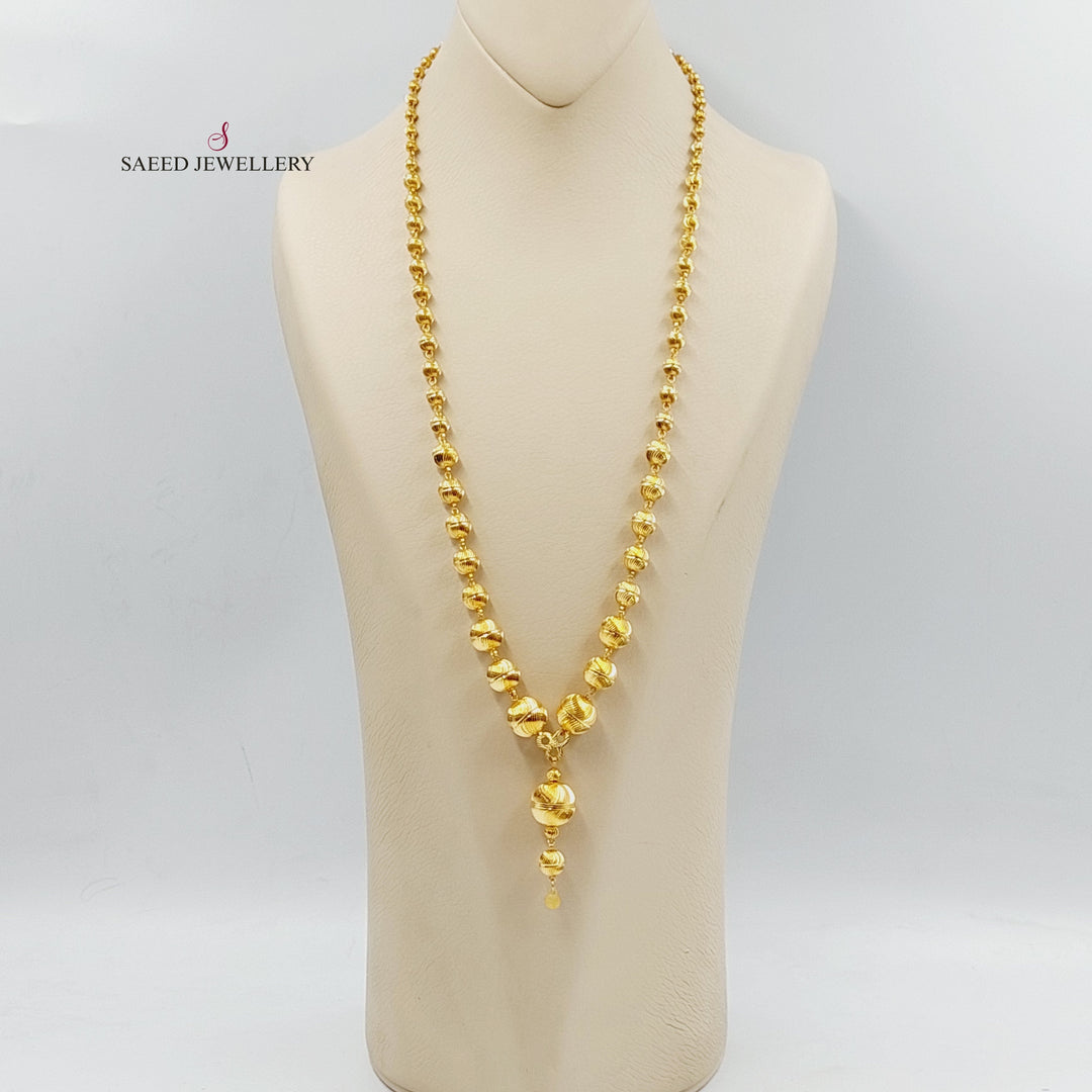 21K Gold Balls Balls Necklace by Saeed Jewelry - Image 1