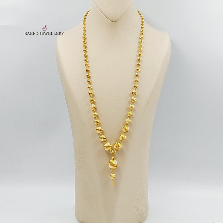 21K Gold Balls Balls Necklace by Saeed Jewelry - Image 1