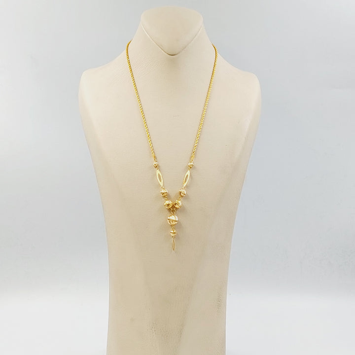 21K عقد مسبحة طابات-مجوهرات الشيخ سعيد-Saeed Jewelry 