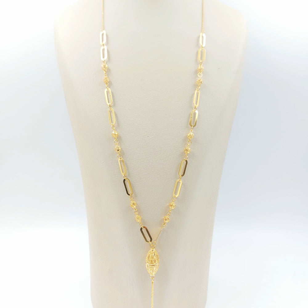 Balls Necklace Made of 21K Gold by Saeed Jewelry 