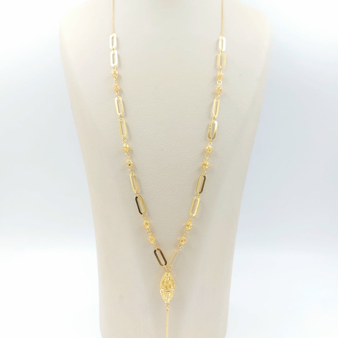 Balls Necklace Made of 21K Gold by Saeed Jewelry 