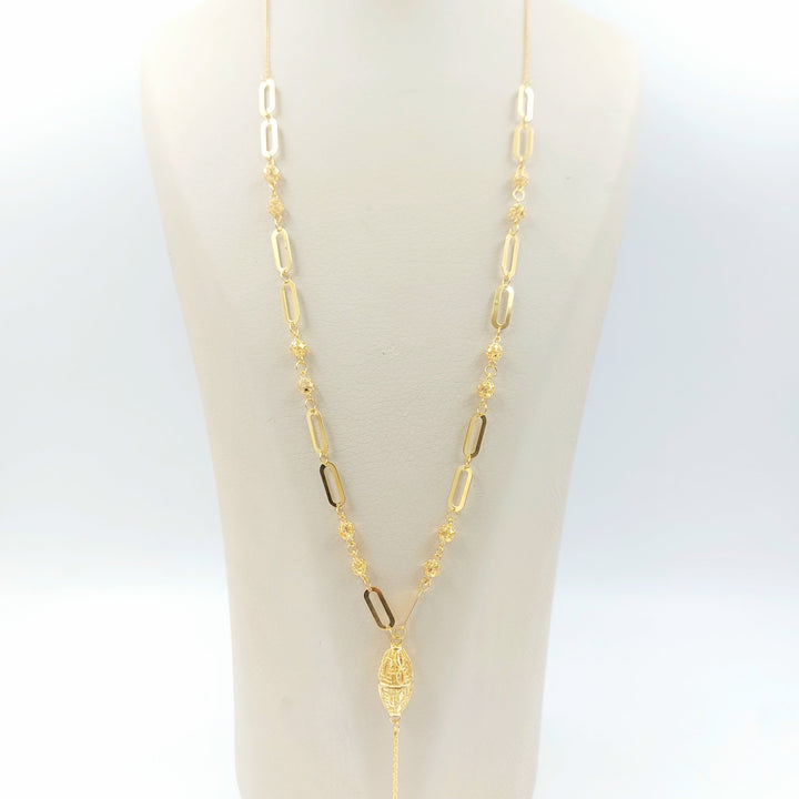 Balls Necklace Made of 21K Gold by Saeed Jewelry 