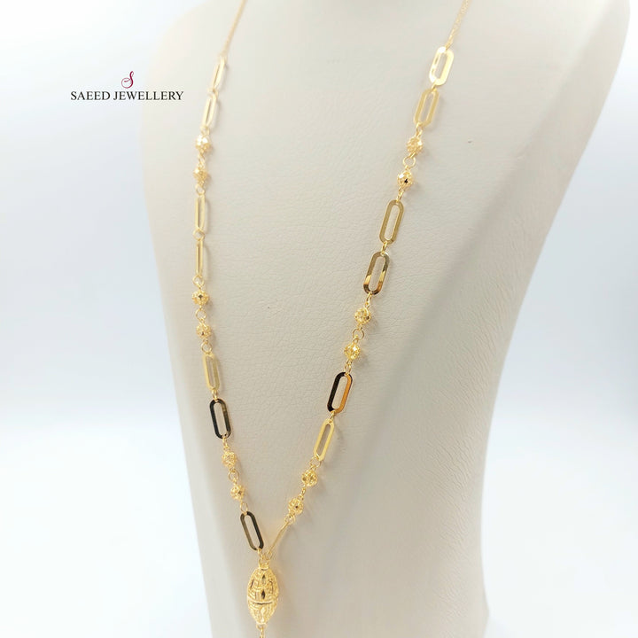 Balls Necklace Made of 21K Gold by Saeed Jewelry 