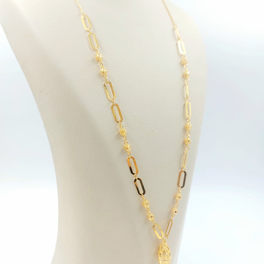 Balls Necklace Made of 21K Gold by Saeed Jewelry 