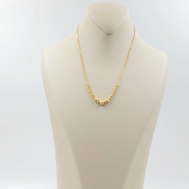 21K عقد مسبحة-مجوهرات الشيخ سعيد-Saeed Jewelry 