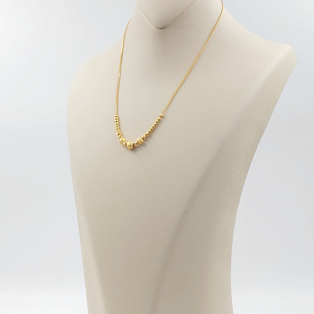 21K عقد مسبحة-مجوهرات الشيخ سعيد-Saeed Jewelry 