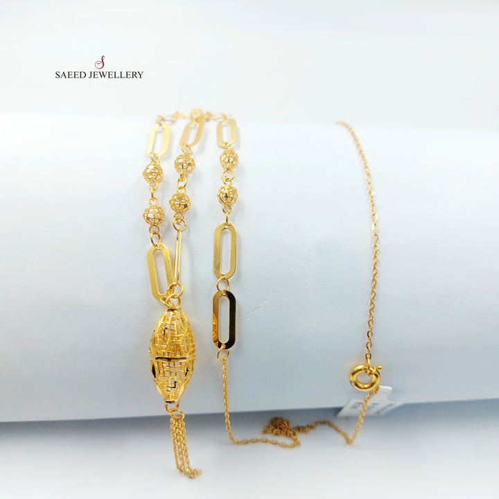 Balls Necklace Made of 21K Gold by Saeed Jewelry 
