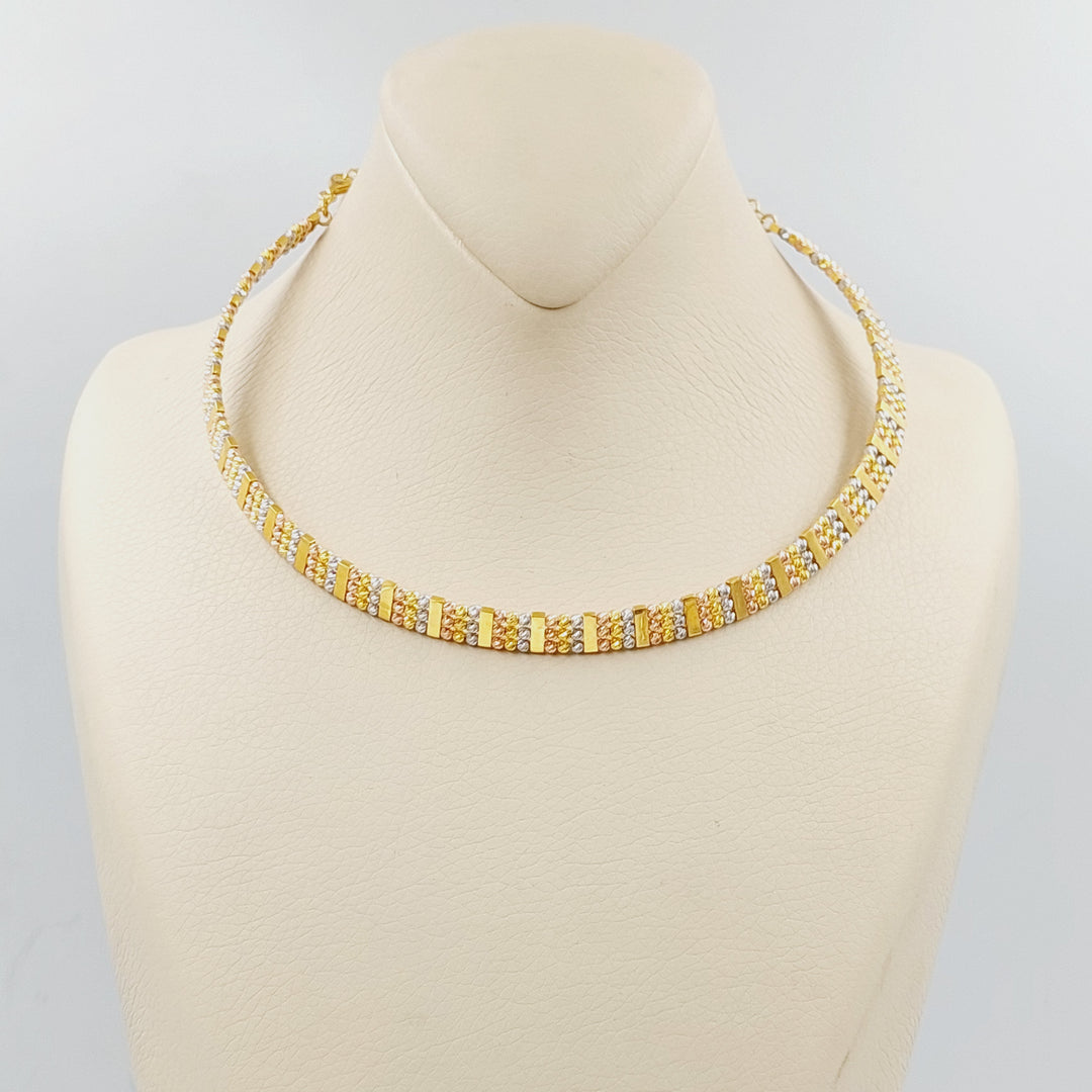 21K Gold Choker Necklace by Saeed Jewelry - Image 1