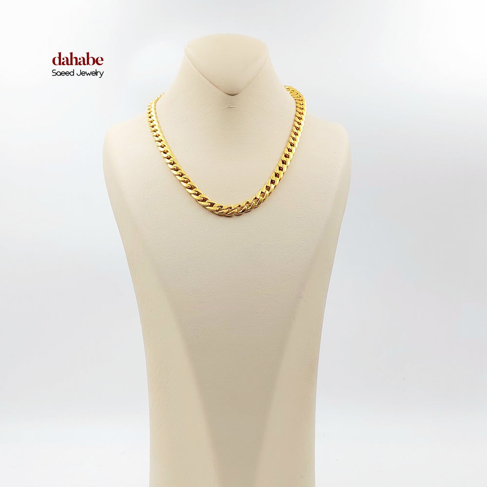 21K عقد جنزير-مجوهرات الشيخ سعيد-Saeed Jewelry 