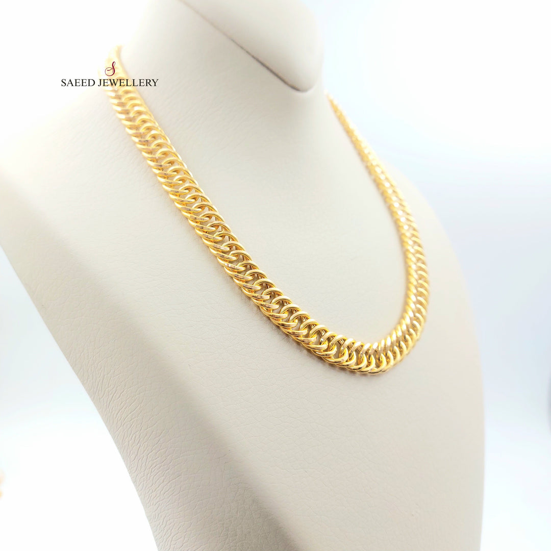 Cuban Links Necklace Made of 21K Gold by Saeed Jewelry 