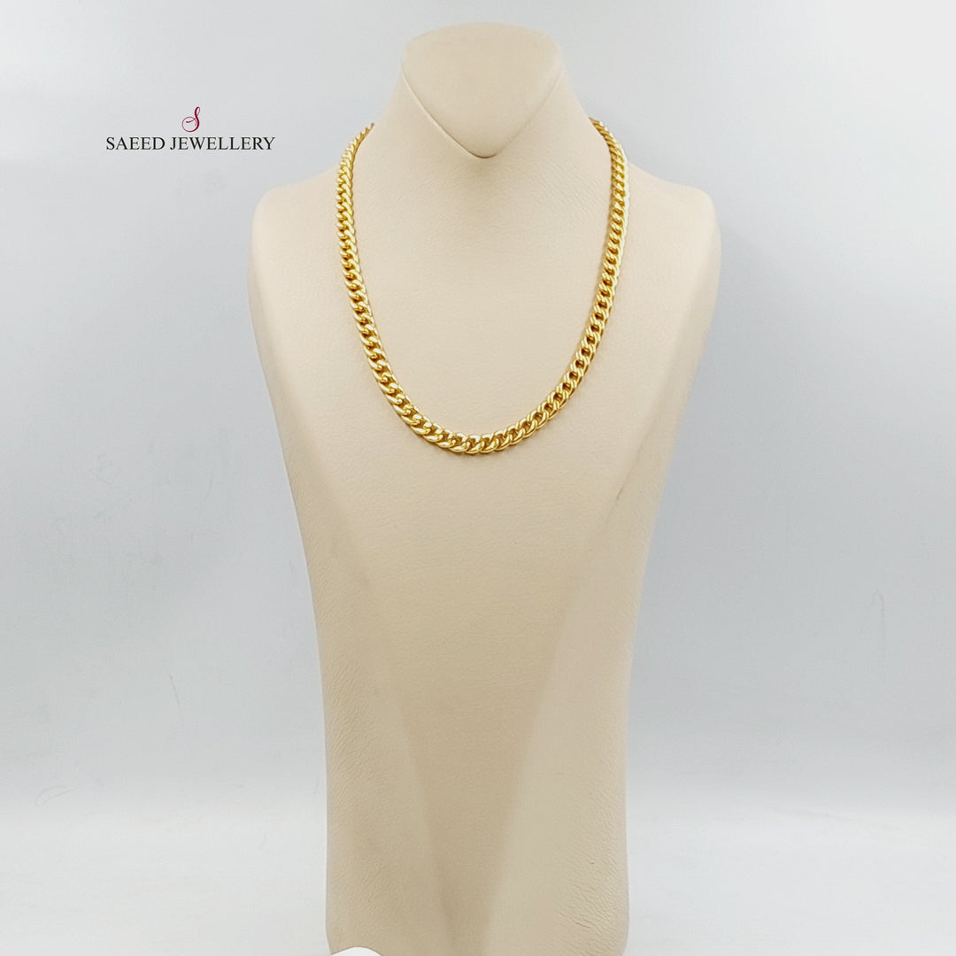 21K Gold Cuban Links Necklace by Saeed Jewelry - Image 5