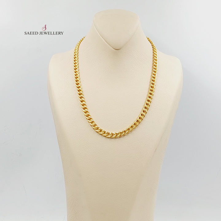 21K Gold Cuban Links Necklace by Saeed Jewelry - Image 4