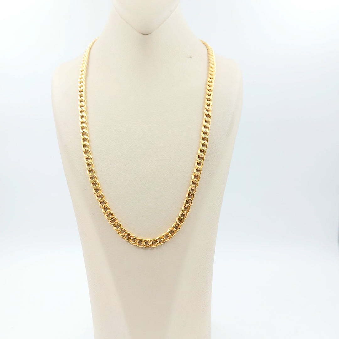 Cuban Links Necklace Made of 21K Gold by Saeed Jewelry 