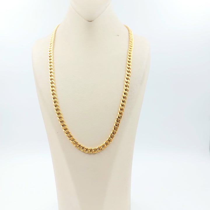Cuban Links Necklace Made of 21K Gold by Saeed Jewelry 