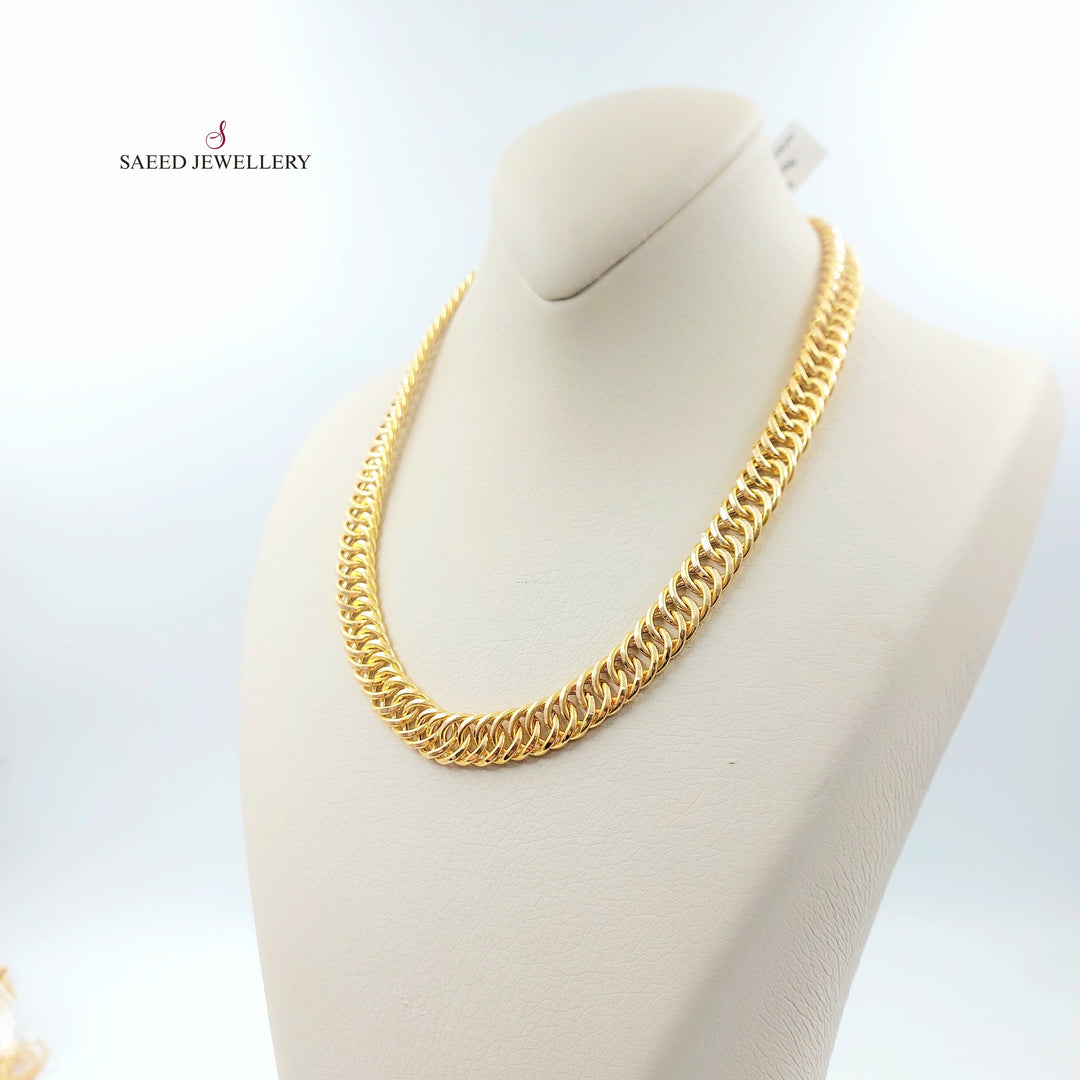 Cuban Links Necklace Made of 21K Gold by Saeed Jewelry 