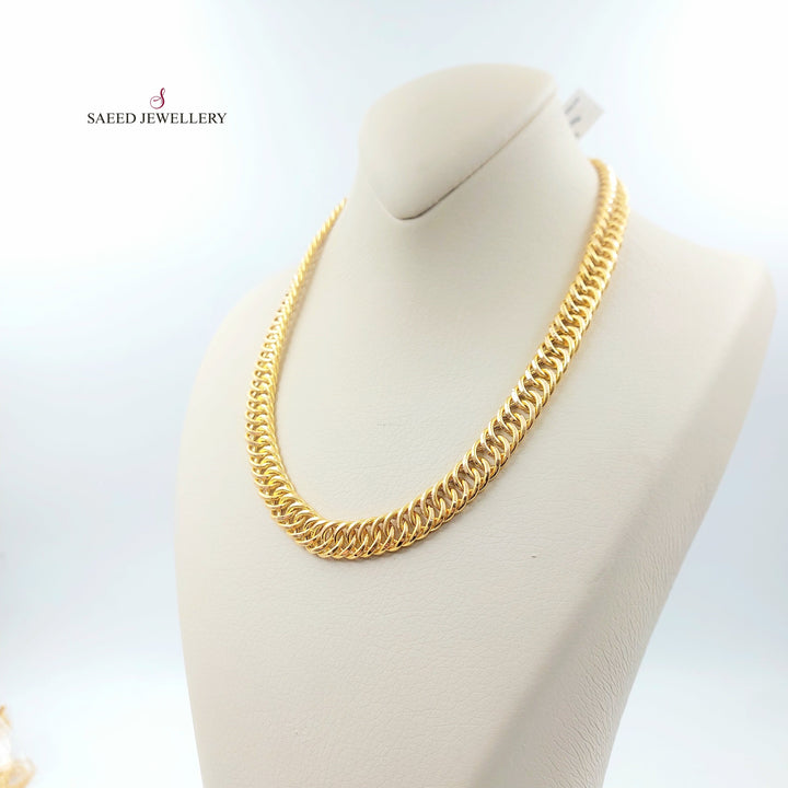 Cuban Links Necklace Made of 21K Gold by Saeed Jewelry 
