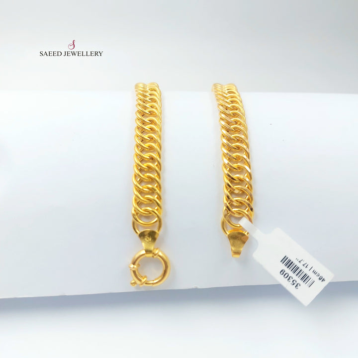 Cuban Links Necklace Made of 21K Gold by Saeed Jewelry 