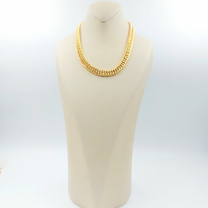 Cuban Links Necklace Made of 21K Gold by Saeed Jewelry 