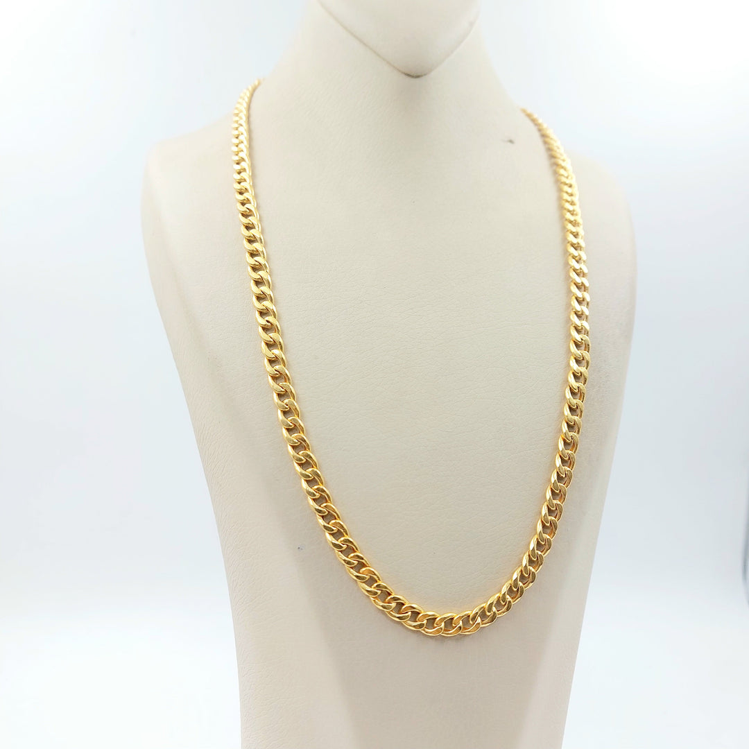 Cuban Links Necklace Made of 21K Gold by Saeed Jewelry 
