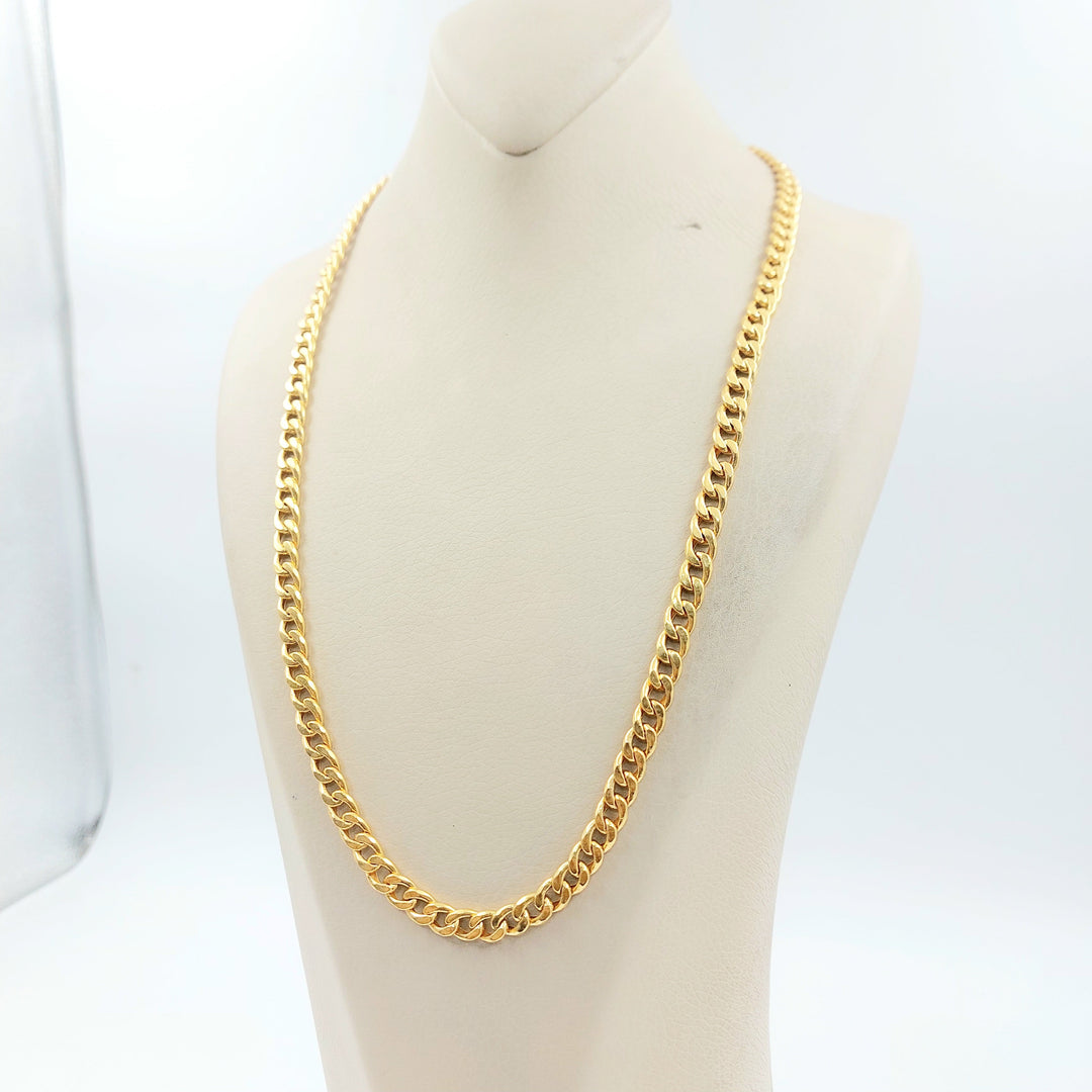 Cuban Links Necklace Made of 21K Gold by Saeed Jewelry 