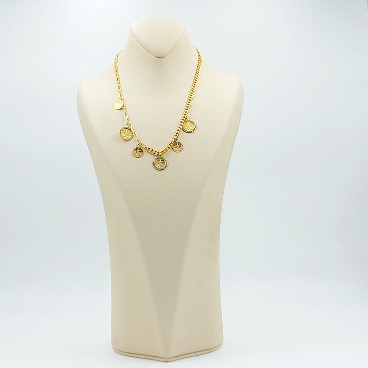 21K عقد دنانديش اكسترا-مجوهرات الشيخ سعيد-Saeed Jewelry 