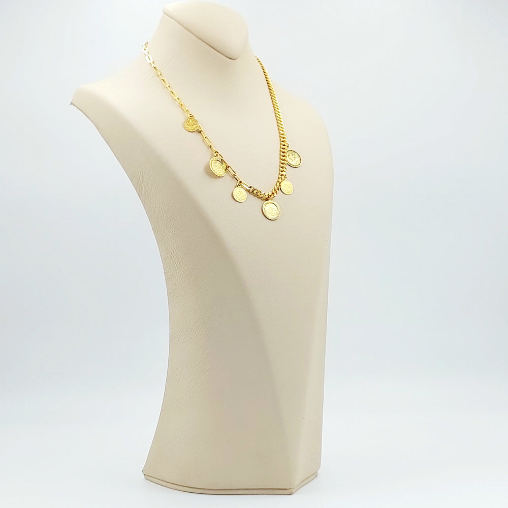 Deluxe Dandash Necklace Made of 21K Gold by Saeed Jewelry 