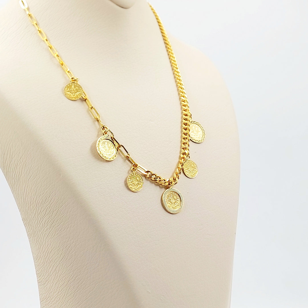 21K عقد دنانديش اكسترا-مجوهرات الشيخ سعيد-Saeed Jewelry 