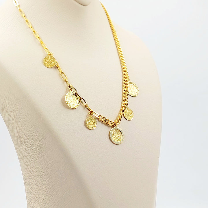 21K عقد دنانديش اكسترا-مجوهرات الشيخ سعيد-Saeed Jewelry 