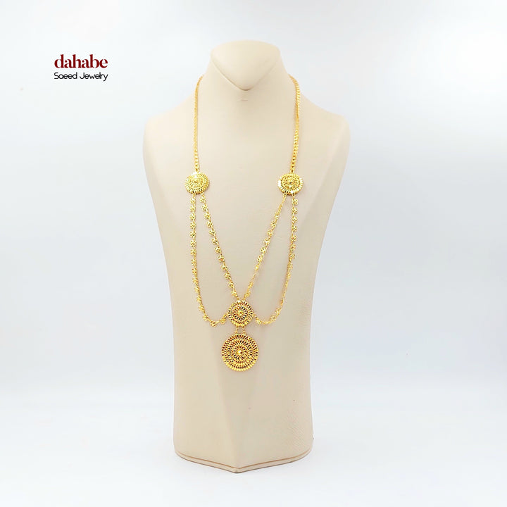 21K عقد اكسترا-مجوهرات الشيخ سعيد-Saeed Jewelry 