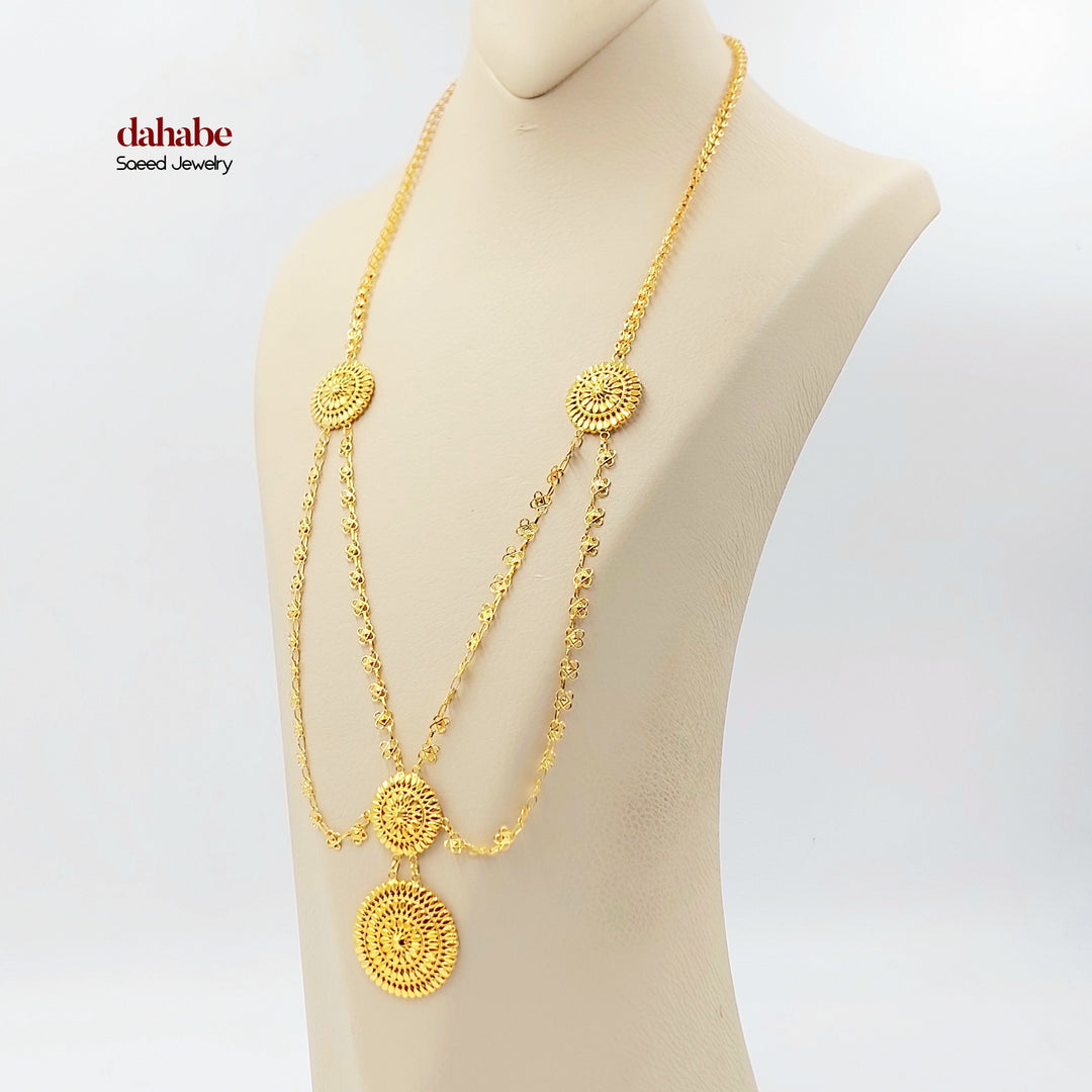 21K عقد اكسترا-مجوهرات الشيخ سعيد-Saeed Jewelry 