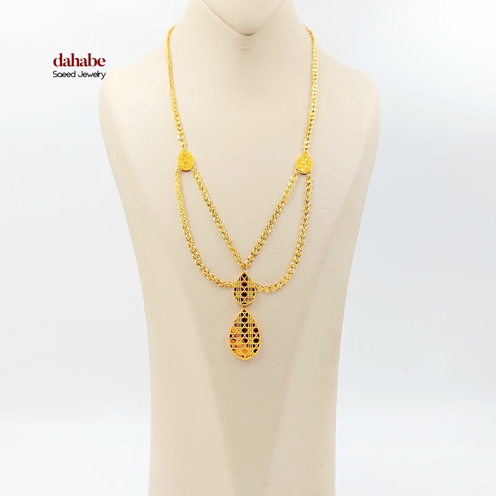 21K عقد اكسترا-مجوهرات الشيخ سعيد-Saeed Jewelry 
