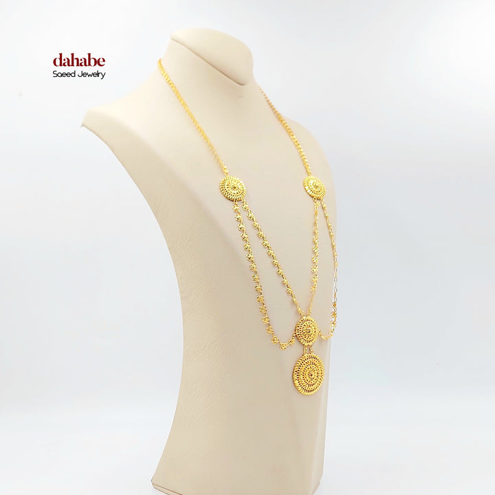 21K عقد اكسترا-مجوهرات الشيخ سعيد-Saeed Jewelry 