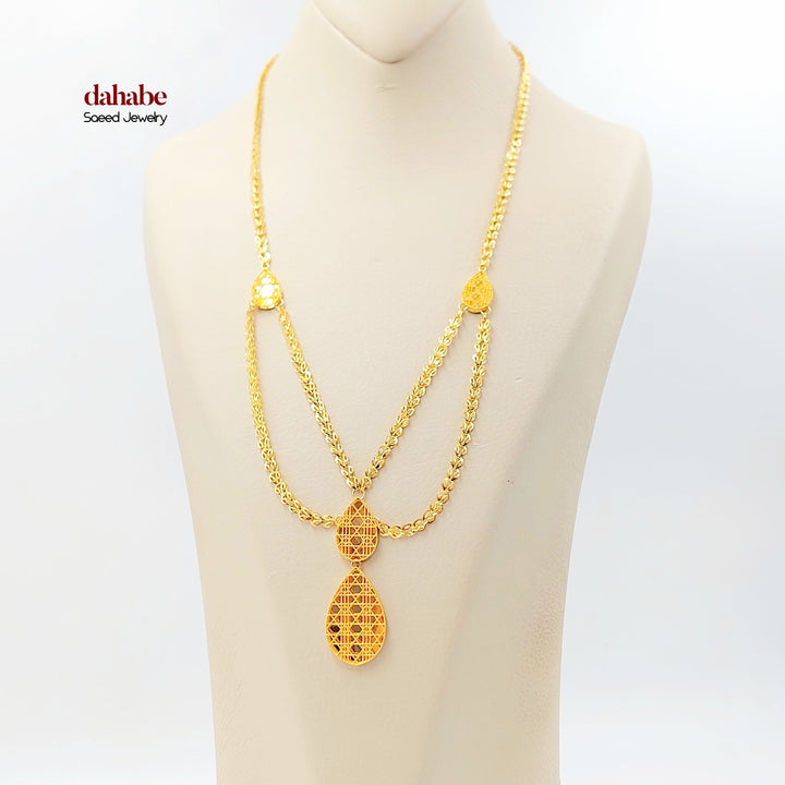 21K عقد اكسترا-مجوهرات الشيخ سعيد-Saeed Jewelry 