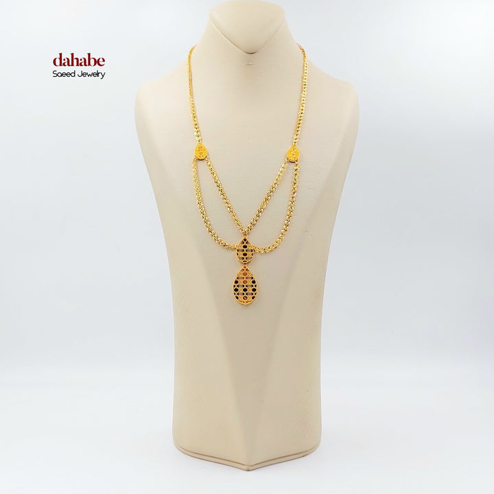21K عقد اكسترا-مجوهرات الشيخ سعيد-Saeed Jewelry 