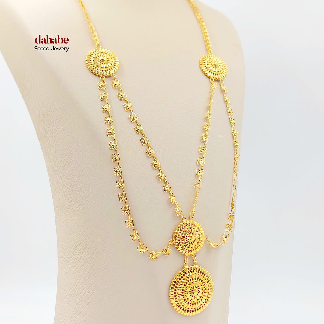 21K عقد اكسترا-مجوهرات الشيخ سعيد-Saeed Jewelry 