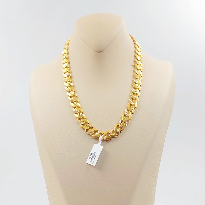 Deluxe Cuban Links Necklace Made of 21K Gold by Saeed Jewelry 