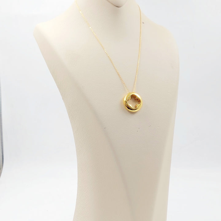 Deluxe Rose Necklace Made of 21K Gold by Saeed Jewelry 