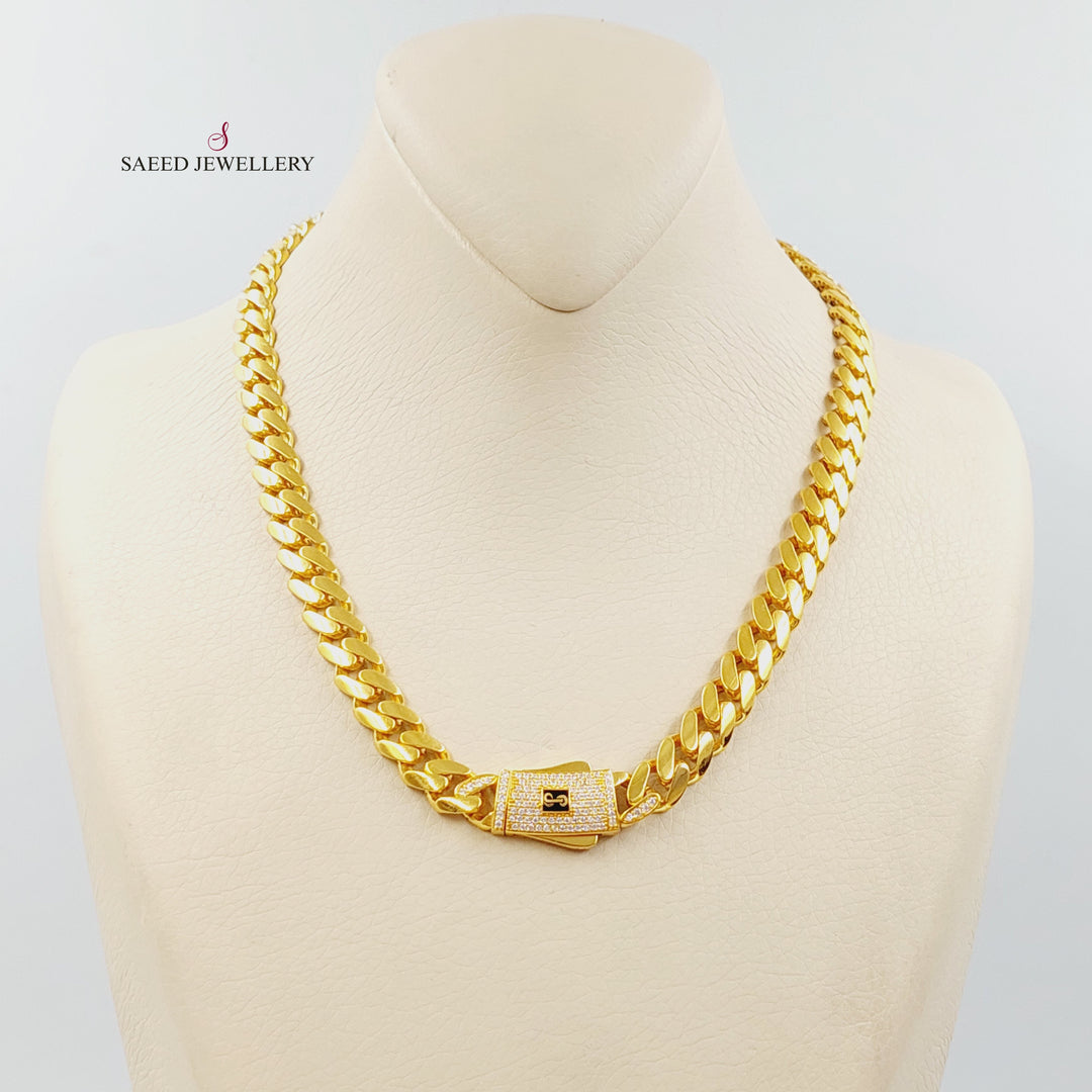 Deluxe Cuban Links Necklace Made of 21K Gold by Saeed Jewelry 