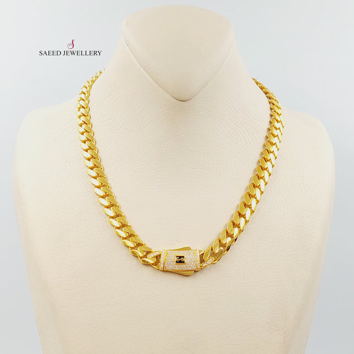 Deluxe Cuban Links Necklace Made of 21K Gold by Saeed Jewelry 