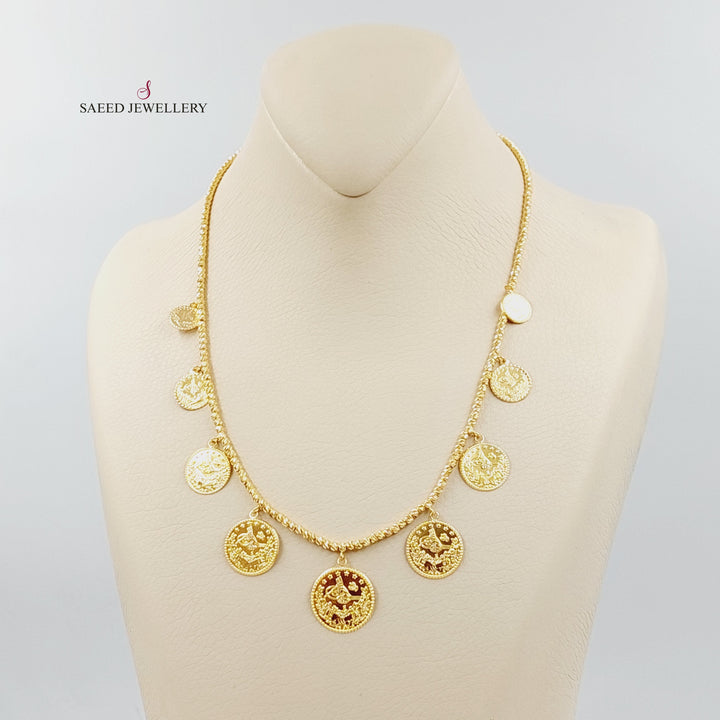 21K Gold Deluxe Rashadi Necklace by Saeed Jewelry - Image 2