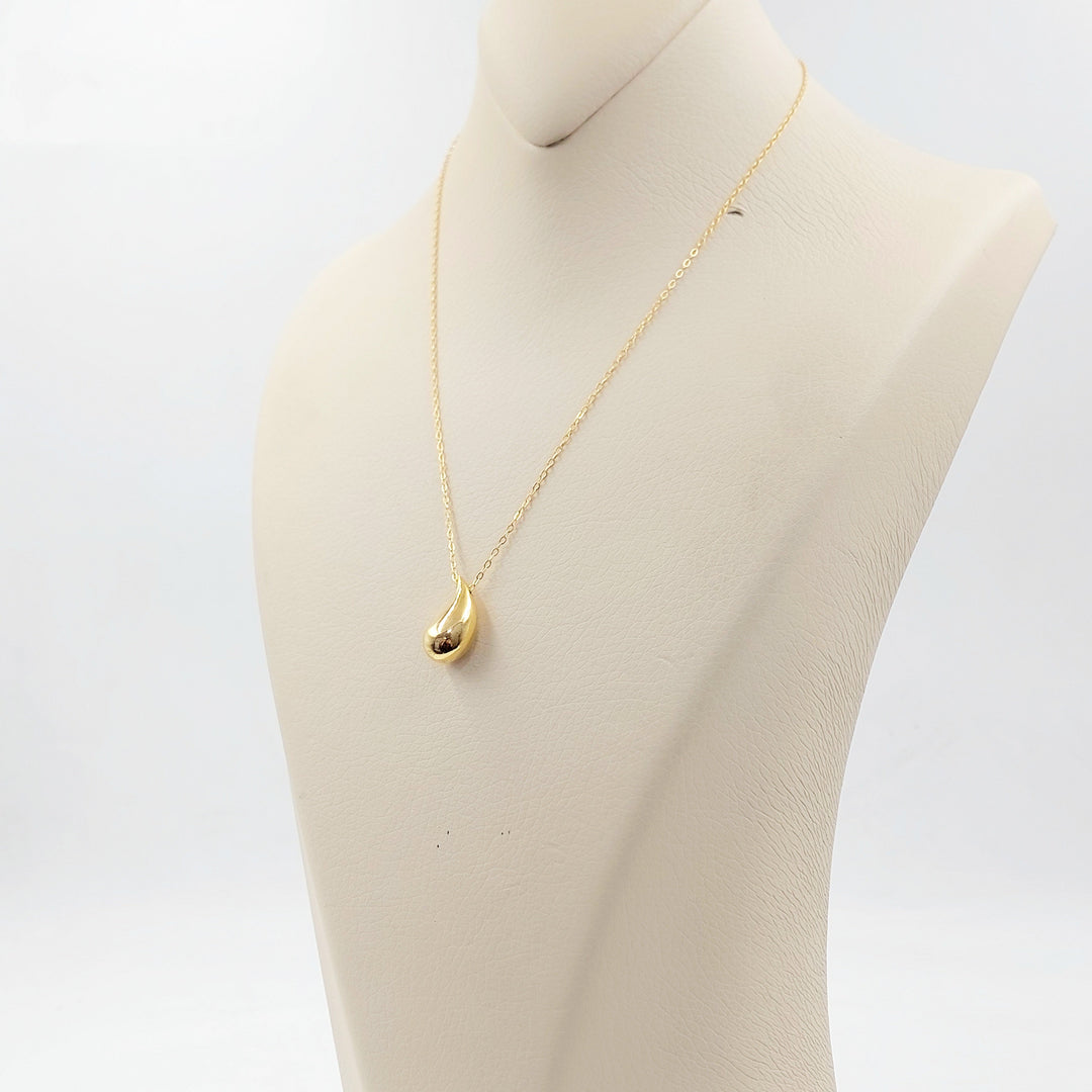 Deluxe Almond Necklace Made of 21K Gold by Saeed Jewelry 
