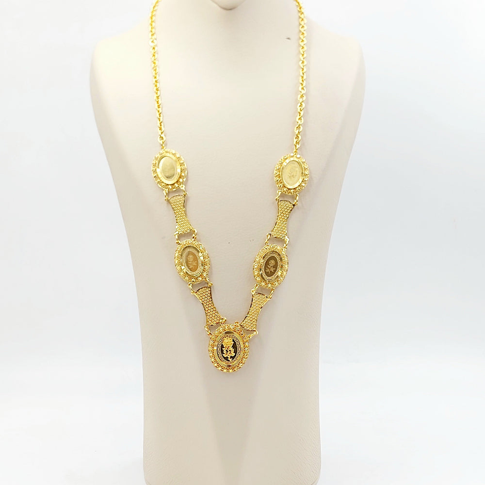 21K عقد اونصه اكسترا-مجوهرات الشيخ سعيد-Saeed Jewelry 